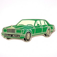 ピンバッジ・ロールスロイス車グリーン緑 ROLLS-ROYCE ENGLAND