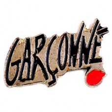 ピンバッジ・香水ギャルソンヌ文字 GARCONNE