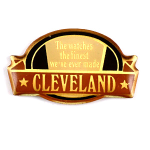 ピンバッジ・クリーブランド腕時計 CLEVELAND USA