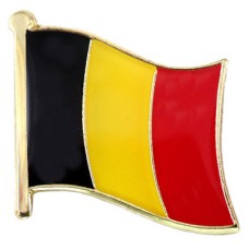 ピンバッジ・ベルギー国旗デラックス薄型キャッチ付き BELGIUM BELGIQUE BELGIE FLAG