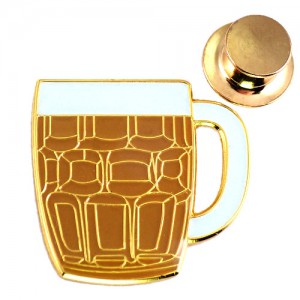 ピンバッジ・ビールジョッキ酒 GLASS-OF-BEER GLAS-BIER