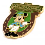 ピンバッジ・ミッキーの騎手ディズニーリゾート馬の蹄鉄 MICKEY SARATOGA-SPRINGS DISNEY