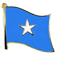 ピンバッジ・NEW!ソマリア国旗デラックス薄型キャッチ付きスター星 FEDERAL-REPUBLIC-OF-SOMALIA SOMALIA FLAG