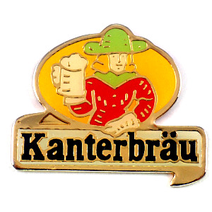 ピンバッジ・ビール酒カンテールブロー中世の男 KANTERBRAU BEER FRANCE