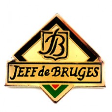 ピンバッジ・チョコレート会社ジェフドゥブルージュJB紋章 JEFF-DE-BRUGES BELGIUM