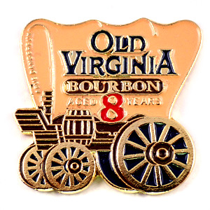 ピンバッジ・幌馬車オールドバージニア酒バーボンウイスキー OLD-VIRGINIA BOURBON WHISKEY WHISKY USA