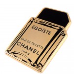 ピンバッジ・シャネル香水エゴイスト金色ゴールド壜オードトワレ型 CHANEL EGOISTE