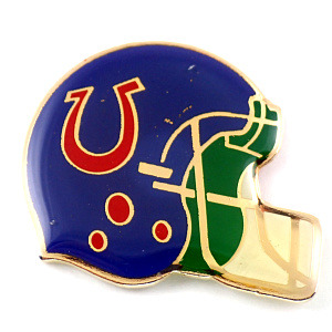 ピンバッジ・インディアナポリスコルツ/USAアメフトのヘルメット一個 INDIANAPOLIS COLTS