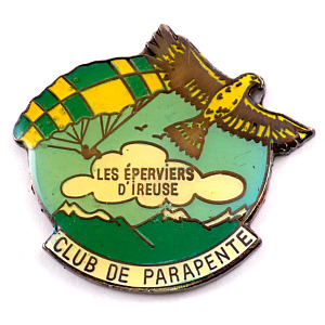 ピンバッジ・パラグライダー飛行スポーツ空を飛ぶ鳥