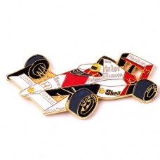 ピンバッジ・アイルトンセナF1ホンダの車レースカー HONDA JAPAN AYRTON-SENNA NB27 SHELL ENGLAND