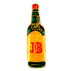 ピンバッジ・J&Bウイスキー酒ボトル型 J&B SCOTCH WHISKY SCOTLAND