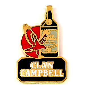 ピンバッジ・クランキャンベル酒ウイスキー鷲イーグル鳥 CLAN-CAMPBELL CHIVAS WHISKY SCOTLAND