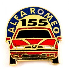 ピンバッジ・アルファロメオ車１５５赤 ALFA-ROMEO-155 ITALIA