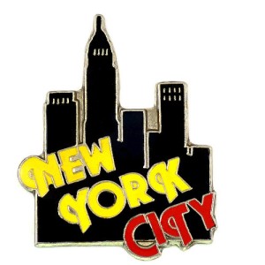 ピンバッジ・ニューヨーク市の影アメリカ/USA NEW-YORK EMPIRE-STATE-BUILDING