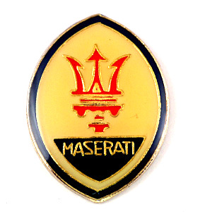 ピンバッジ・マセラッティ社エンブレム車 MASERATI ITALIA ITALY