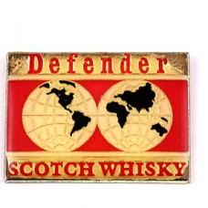 ピンバッジ・スコッチウイスキー酒ディフェンダー地球 DEFENDER WHISKY SCOTLAND