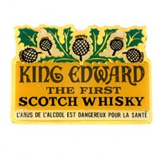 ピンバッジ・キングエドワード酒スコッチウイスキー薊アザミの花 KING-EDWARD SCOTCH WHISKY SCOTLAND