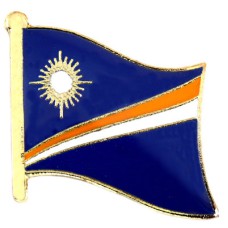 ピンバッジ・NEW!マーシャル諸島デラックス薄型キャッチ留め金付き太陽と海 MARSHALL-ISLANDS REPUBLIC-OF-THE-MARSHALL-ISLANDS FLAG