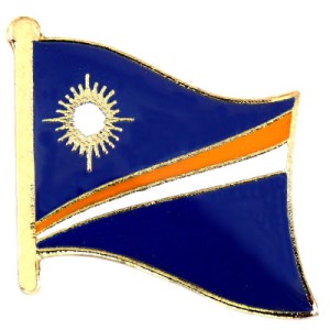 ピンバッジ・NEW!マーシャル諸島デラックス薄型キャッチ留め金付き太陽と海 MARSHALL-ISLANDS REPUBLIC-OF-THE-MARSHALL-ISLANDS FLAG