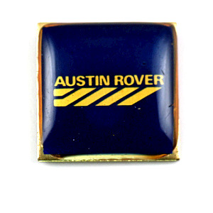 ピンバッジ・オースチンローバー車ロゴ四角 AUSTIN-ROVER AUSTIN MINI COOPER AUSTIN-MINI-COOPER MORRIS-MINI-COOPER ENGLAND