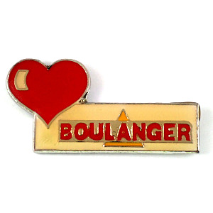 ピンバッジ・赤いハート型 BOULANGER FRANCE