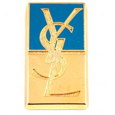 ピンバッジ・イヴサンローランYSL金色 YVES-SAINT-LAURENT