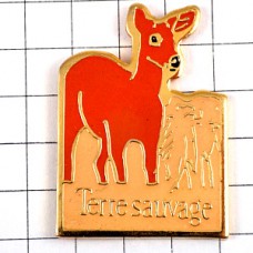 ピンバッジ・野生の地バンビ鹿 TERRE-SAUVAGE BAMBI