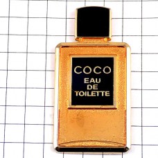 ピンバッジ・ココシャネル香水ボトル壜オードトワレ型 COCO CHANEL