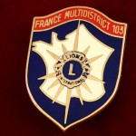 ブローチ・ライオンズクラブＬフランス地図型 LIONS-CLUB FRANCE