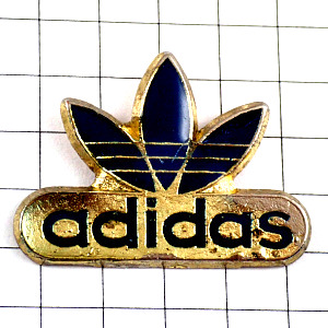 ピンバッジ・アディダスadidasロゴ青