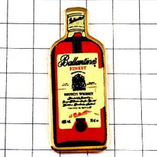 ピンバッジ・バランタインお酒ボトル型ウイスキー瓶 BALLANTINES WHISKY SCOTLAND