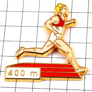 ピンバッジ・陸上競技400Ｍ競走レース選手