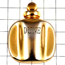 ピンバッジ・クリスチャンディオール香水デューン壜ゴールド金色 CHRISTIAN-DIOR DUNE