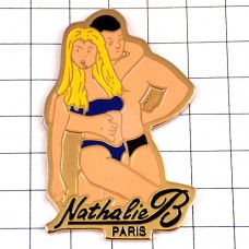 ピンバッジ・下着モデル男女ナタリーボディビルＢ NATHALIE-B PARIS FRANCE