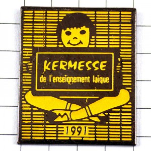 ピンバッジ・黄色の子ども KERMESSE