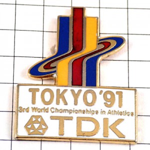 ピンバッジ・ＴＤＫ東京世界選手権陸上競技1991年東京