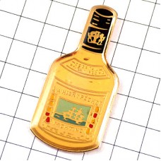 ピンバッジ・ウイスキー酒瓶ヨット帆船 WHISKY PECHE YACHING