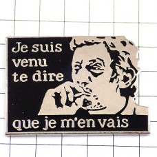 ピンバッジ・セルジュゲンスブール歌手 SERGE-GAINSBOURG JE-SUIS-VENU-TE-DIRE FRANCE