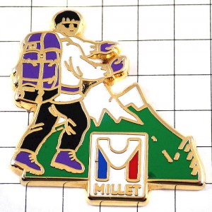 ピンバッジ・ミレ登山ブランドＭILLET