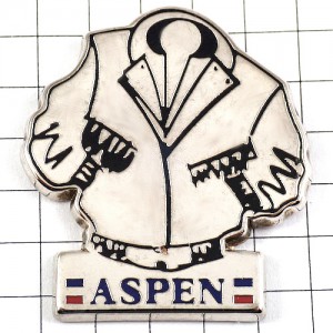 ピンバッジ・ジャンバーブルゾン服シルバー銀色 ASPEN JACKET