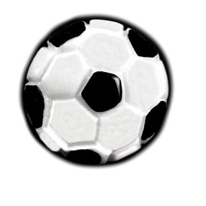 ピンバッジ・NEW!サッカーのボール球 FOOTBALL-BALL SOCCER-BALL