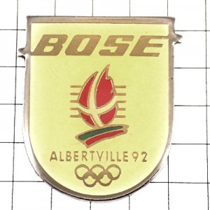 ピンバッジ・アルベールビル五輪ボーズBOSE音楽機器オリンピック冬季スポンサー1992年 ALBERTVILLE-1992 SAVOIE FRANCE