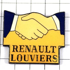 ピンバッジ・ルノー車メーカー握手 RENAULT FRANCE