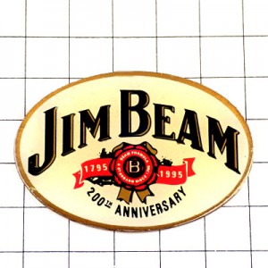 ピンバッジ・JIM-BEAM KENTUCKY BOURBON WHISKEY USA WHISKY