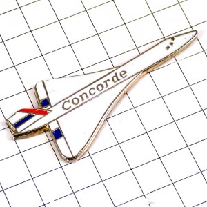 ピンバッジ・コンコルド音速飛行機エールフランス航空 CONCORDE AIR-FRANCE BRITISH-AIRWAYS FRANCE ENGLAND