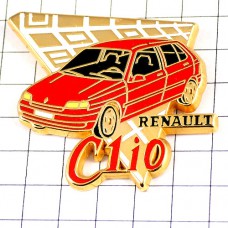 ピンバッジ・ルノー赤クリオ車 RENAULT FRANCE