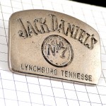 ピンバッジ・ジャックダニエル酒ウイスキー銀色ピューター製 JACK-DANIELS TENNESSEE WHISKY WHISKEY USA