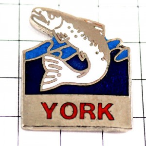 ピンバッジ・ヨークのサカナ魚フィッシング釣り YORK SALMON