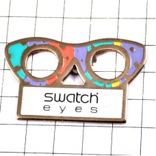 ピンバッジ・時計スウォッチのフレーム眼鏡 SWATCH SWISS 