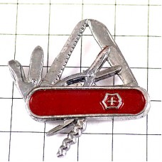 ピンバッジ・ビクトリノックス社スイスアーミーナイフ十字の紋章 VICTORINOX SWISS